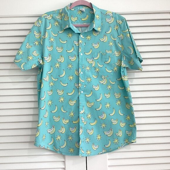 Quite Storm Surf Shop Banana Split Button Down Mens shirt size XL - Picture 3 of 14